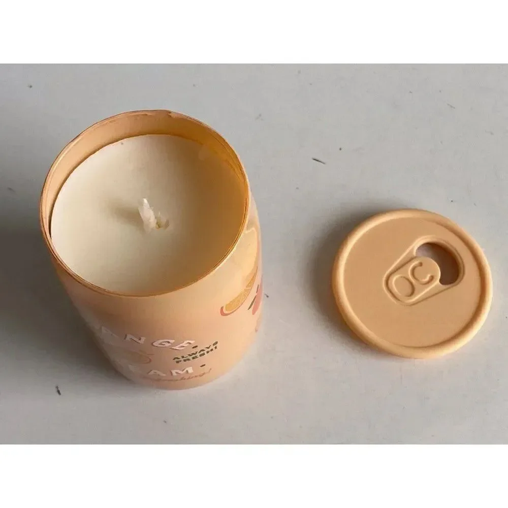 Set of 2 DW Home Orange Cream Cola Soda Pop Candle 6.2oz Single Wick Scented NEW